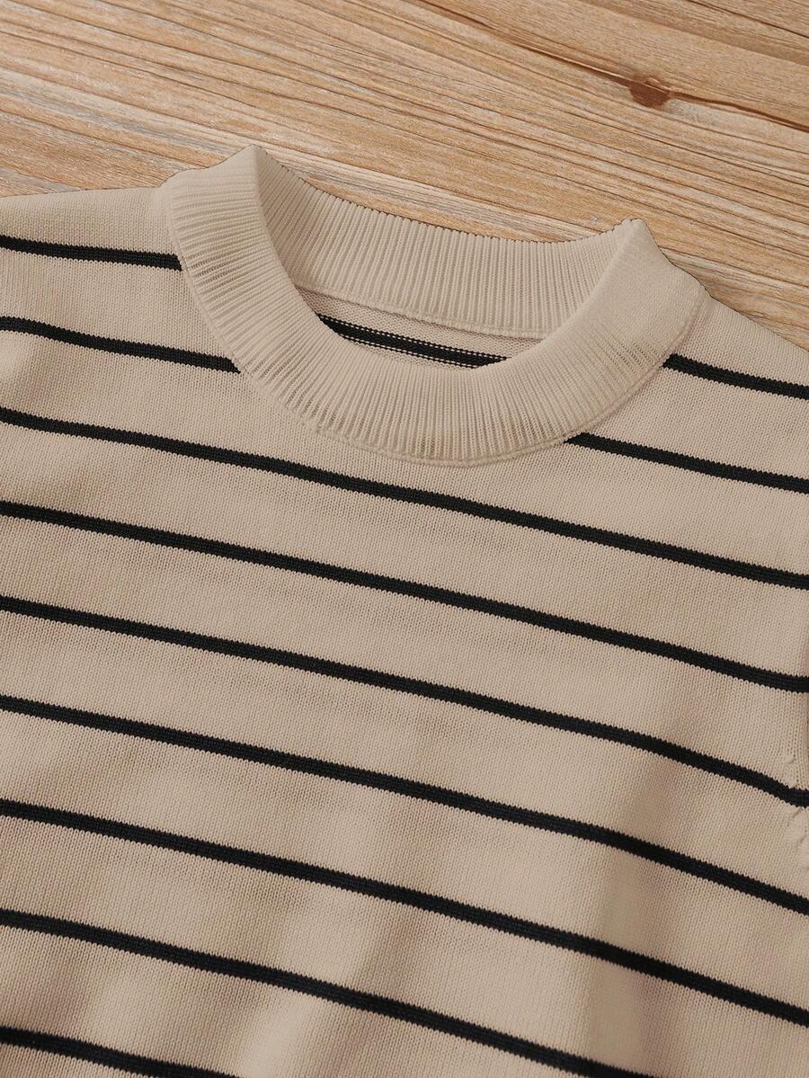sweter w paski długi rękaw