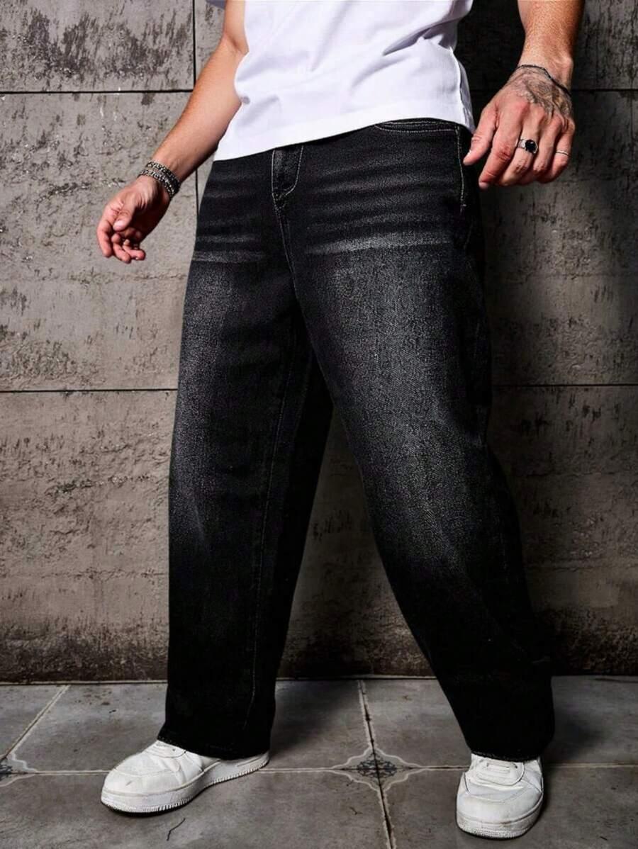 CZARNE SPODNIE JEANS