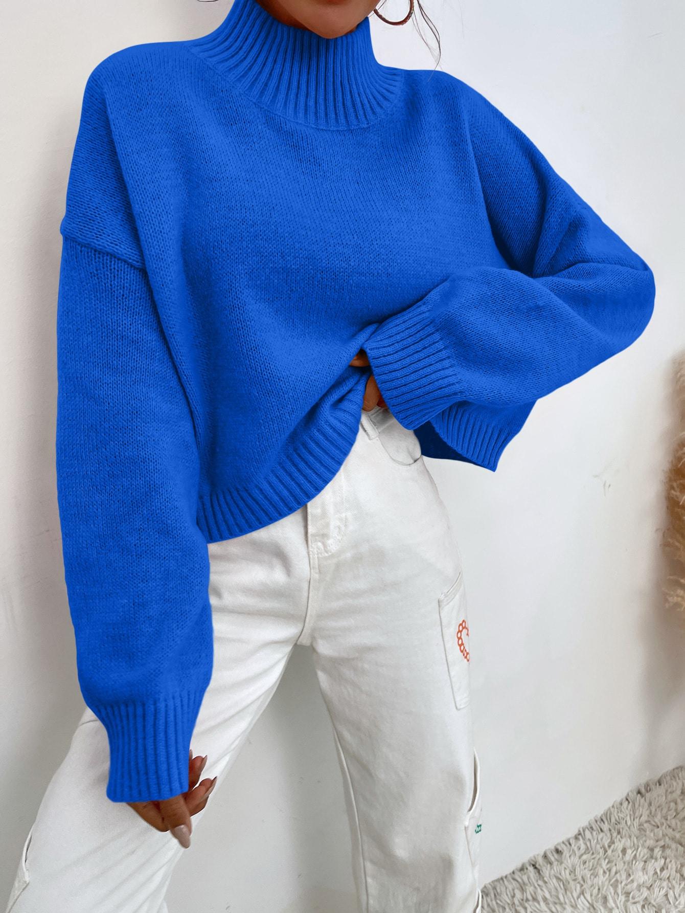 NIEBIESKI SWETER GOLF