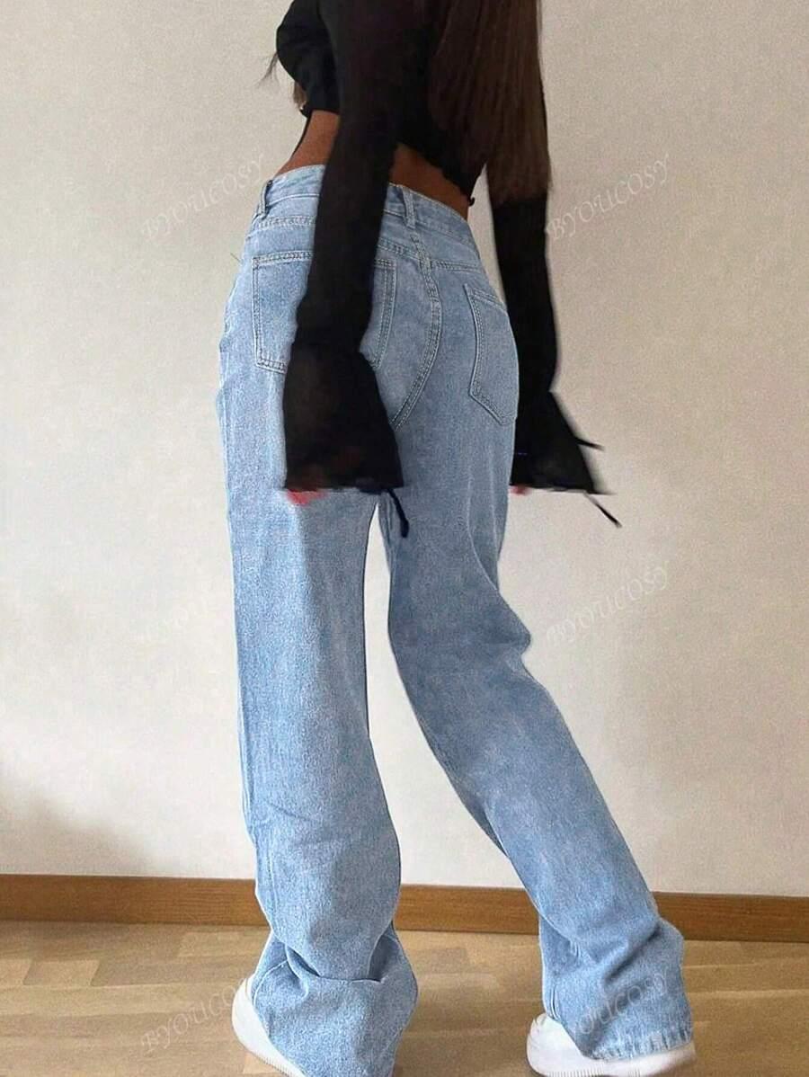 NIEBIESKIE SPODNIE JEANS