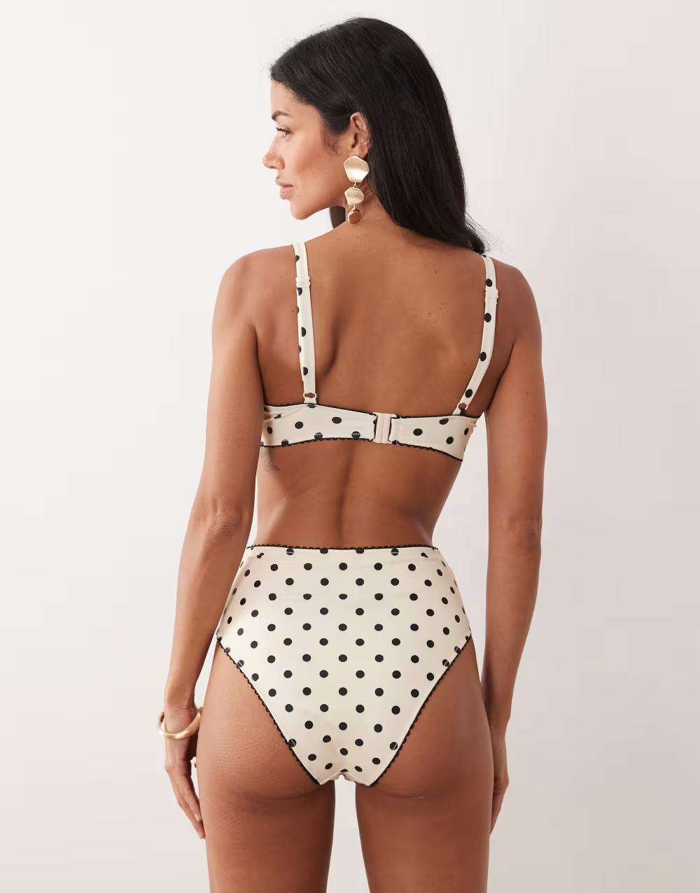DÓŁ OD BIKINI WZÓR GROSZKI