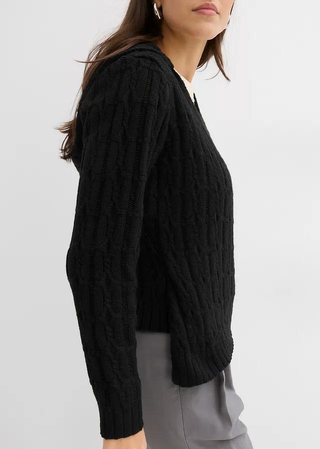 SWETER Z KAPTUREM Z ASYMETRYCZNĄ LINIĄ DOŁU