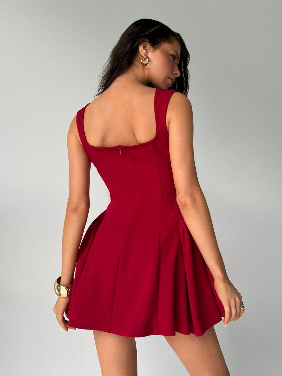 CZERWONA MINI SUKIENKA