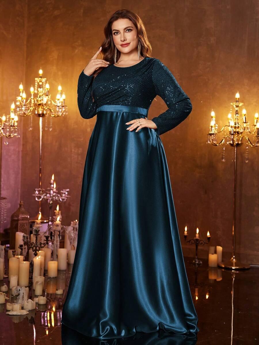 niebieska maxi sukienka