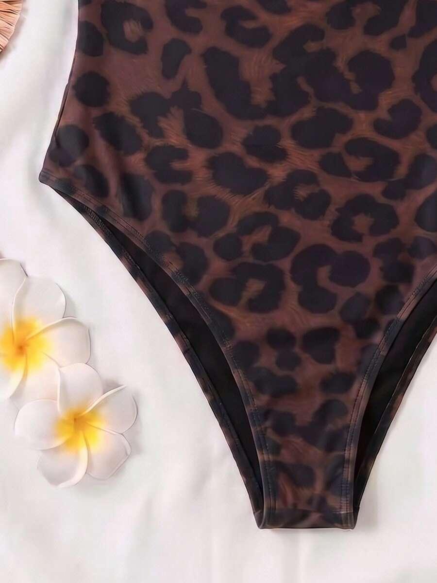 jednoczęściowy STRÓJ kąpielowy animal print