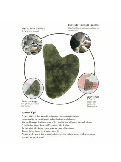 zielony kamień Gua Sha do masażu 