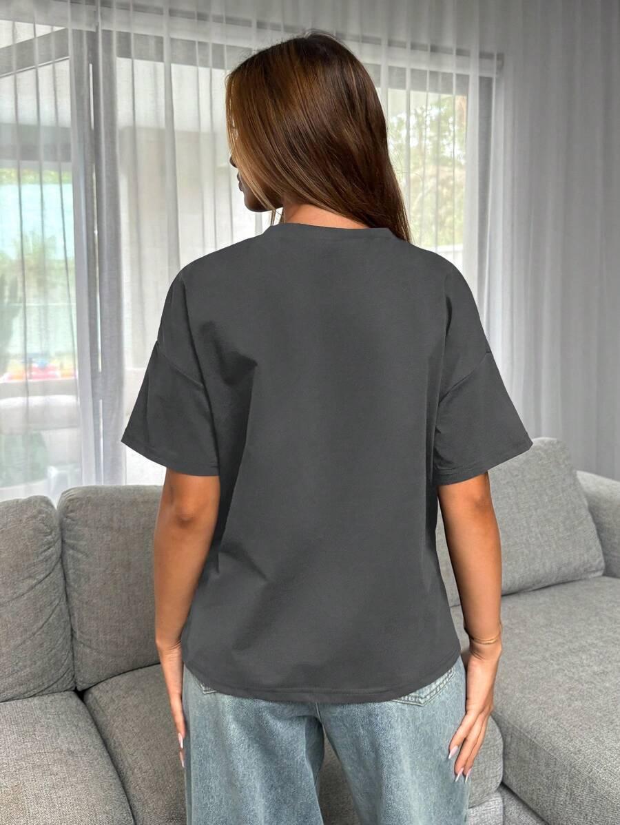 SZARY T-SHIRT BASIC 