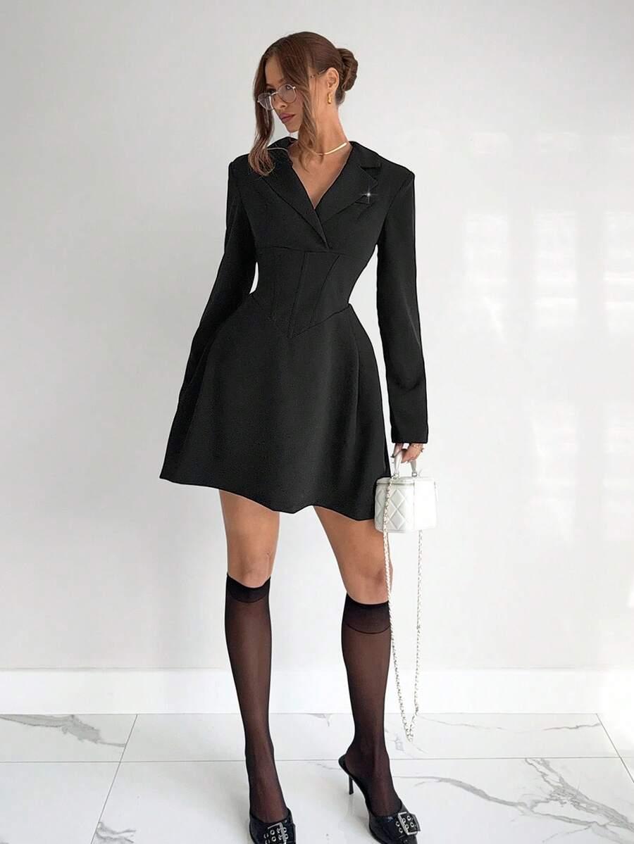 czarna mini sukienka 