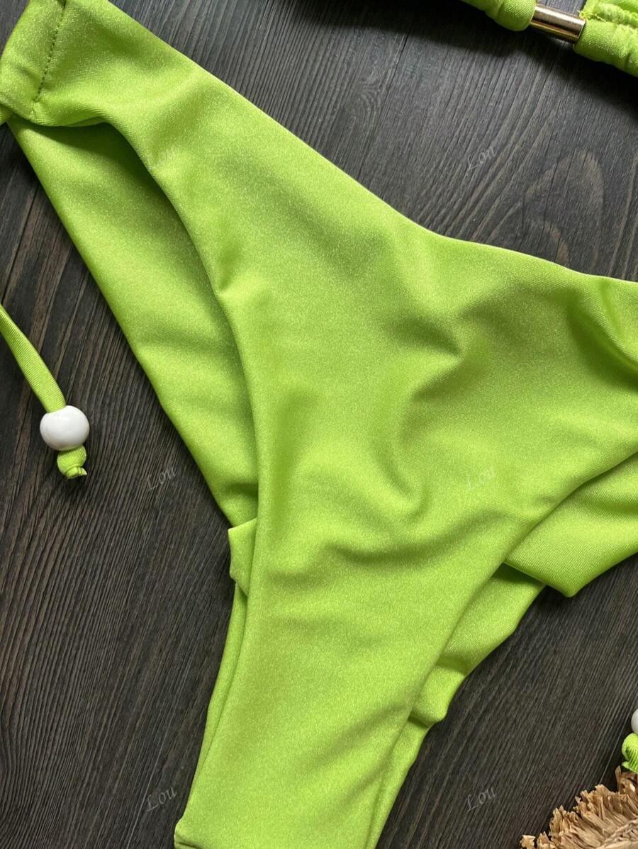 zielone figi dół od bikini