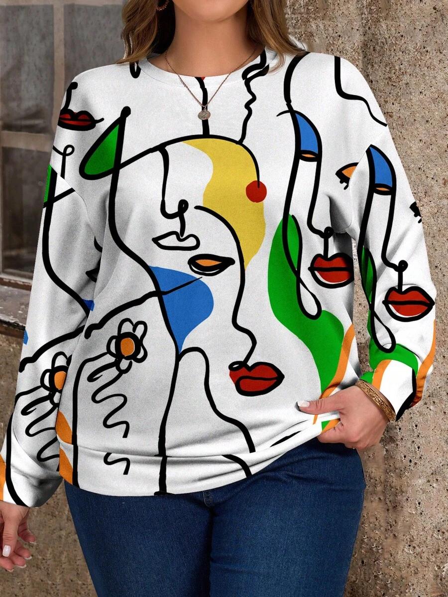 bluza wzór casual