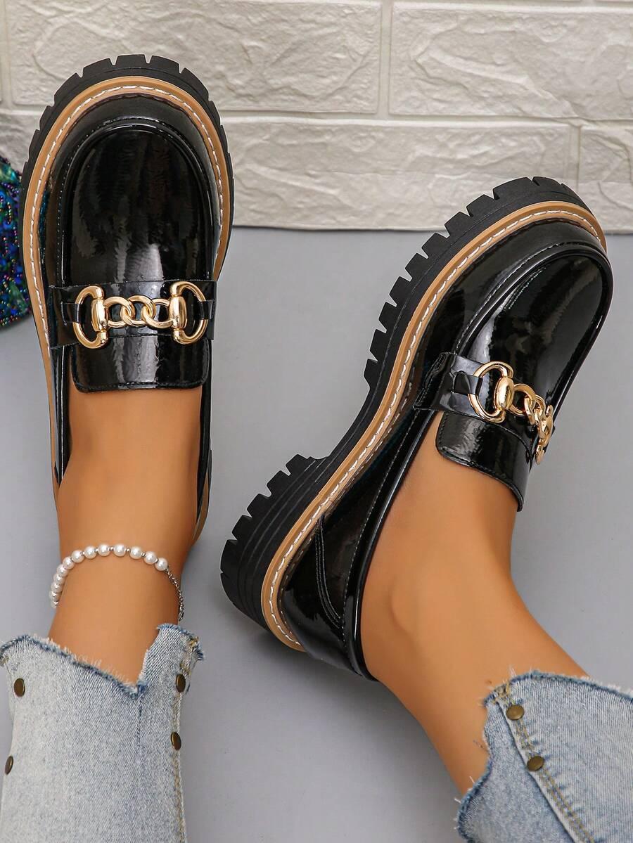 CZARNE MOKASYNY CASUAL