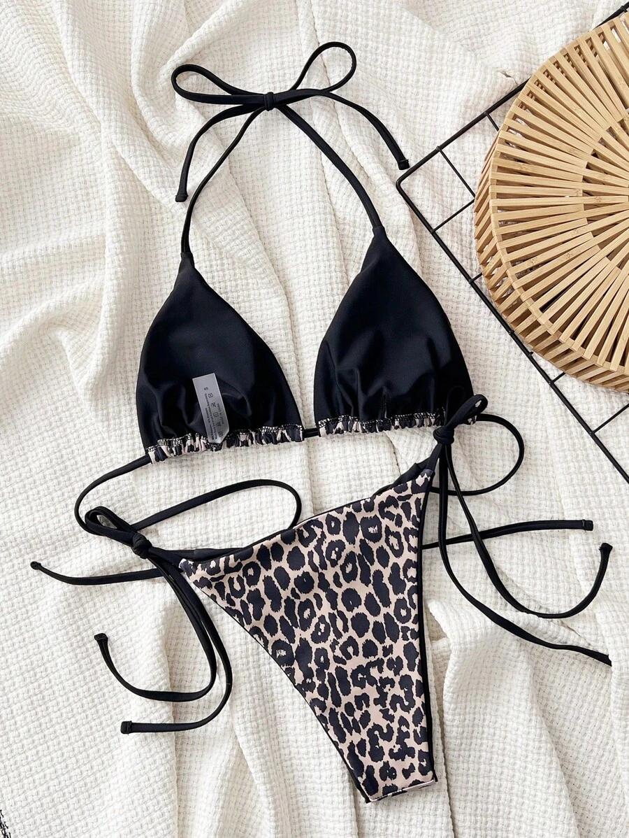 DWUCZĘŚCIOWY STRÓJ KĄPIELOWY ANIMAL PRINT