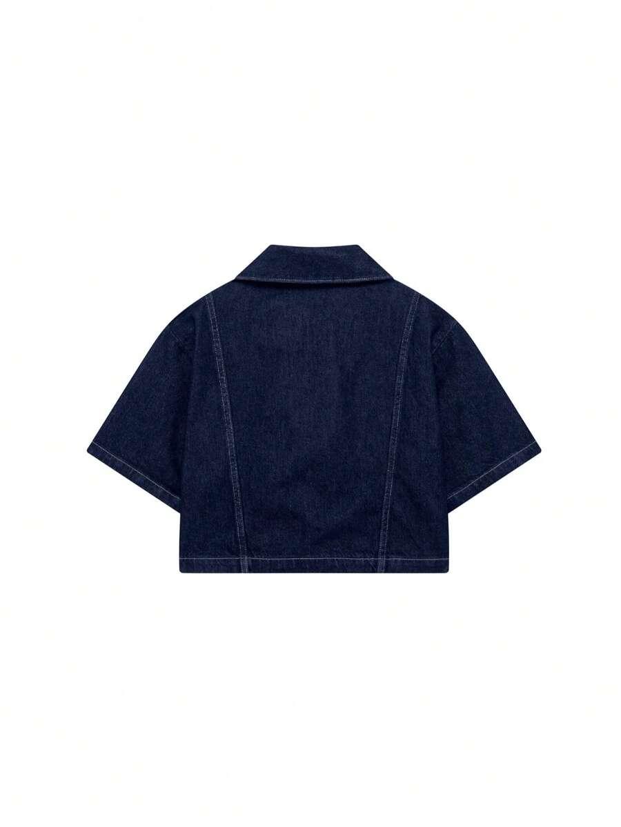 granatowa kurtka jeans