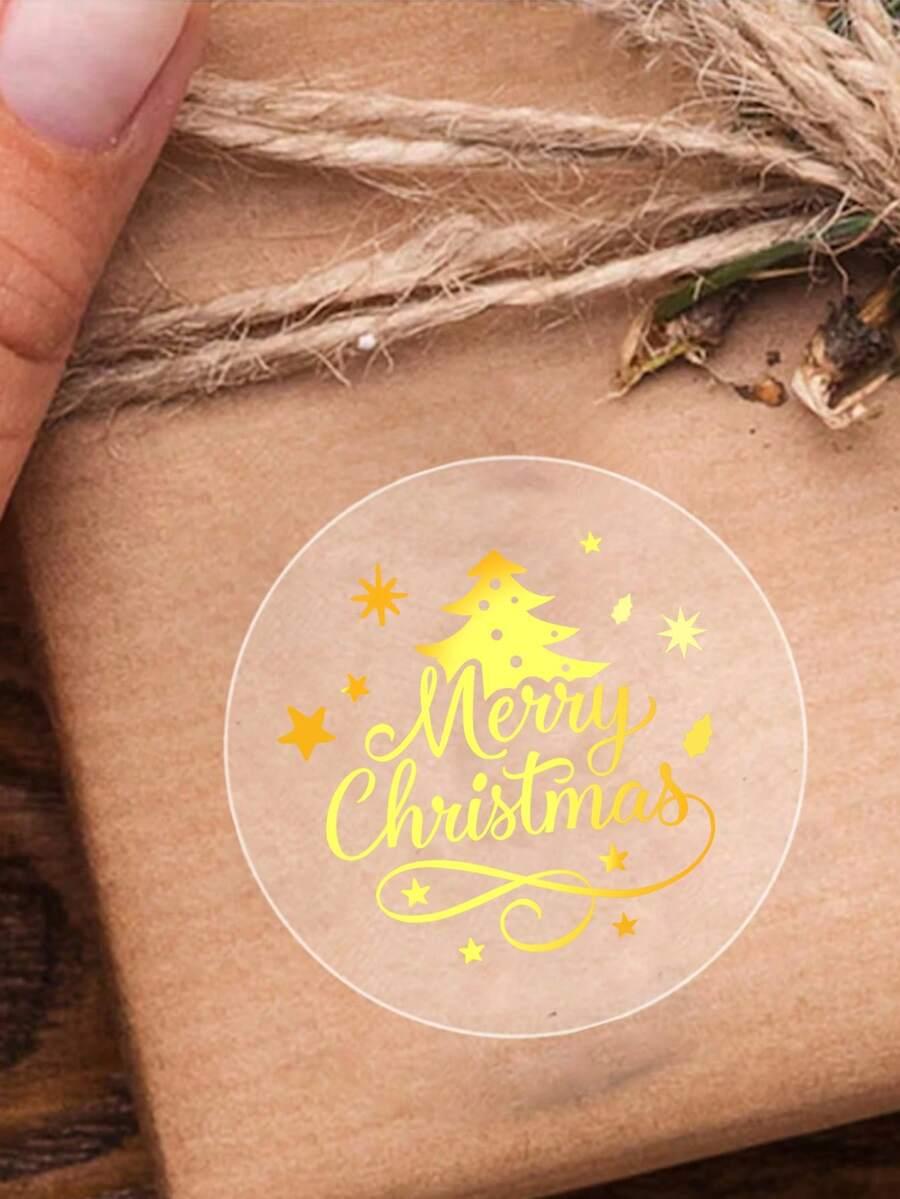 naklejki napis merry christmas 10-pack