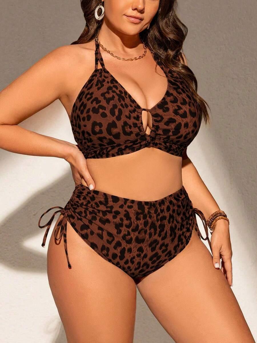DWUCZĘŚCIOWY STRÓJ KĄPIELOWY animal print