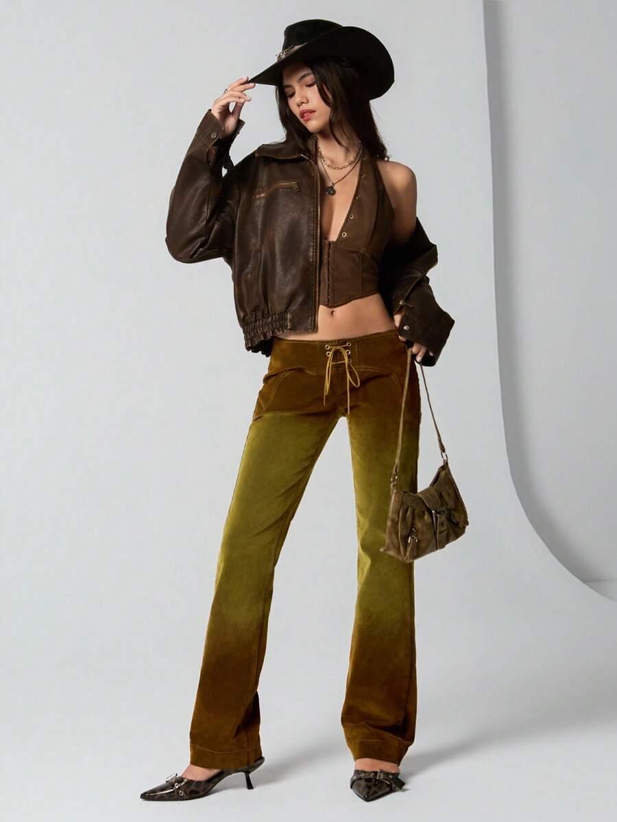 spodnie jeans niski stan