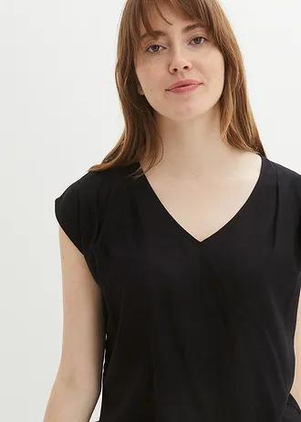 czarna bluzka v-neck 