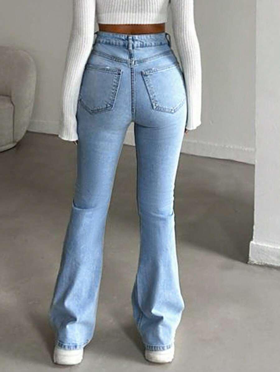 NIEBIESKIE SPODNIE JEANS