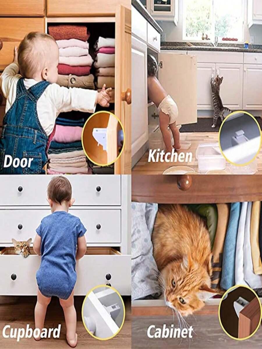 magnetyczne zabezpieczenia do szafek 4-pack