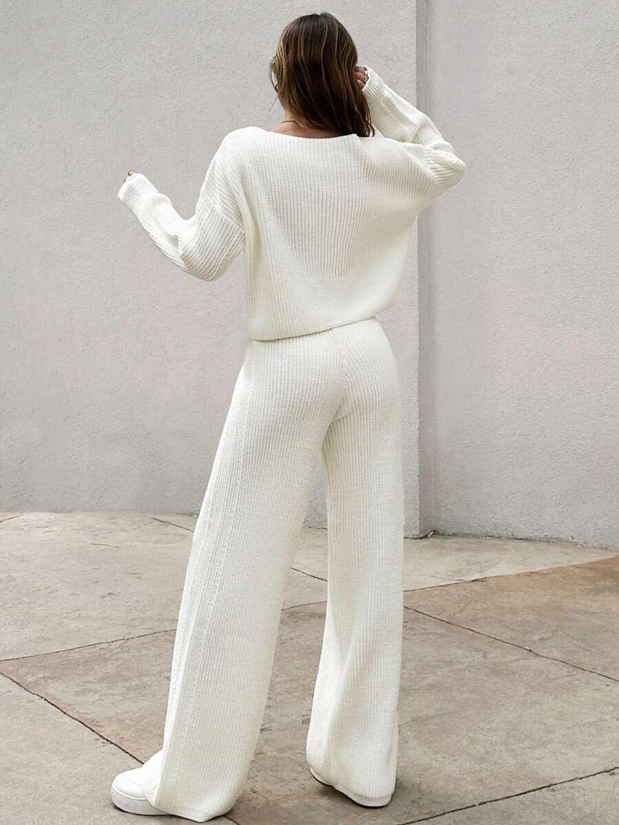 SPODNIE DZIANINA CASUAL