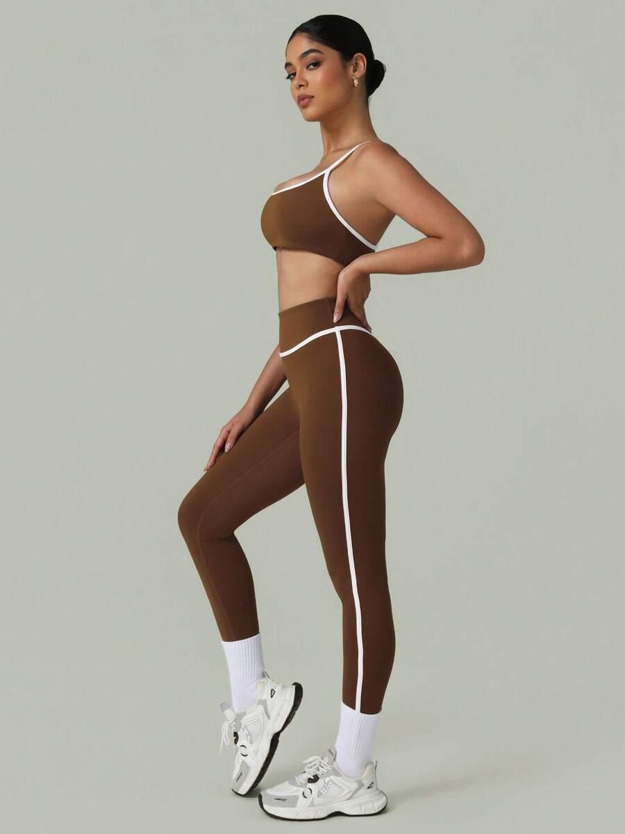 TOP LEGGINSY KOMPLET SPORTOWY
