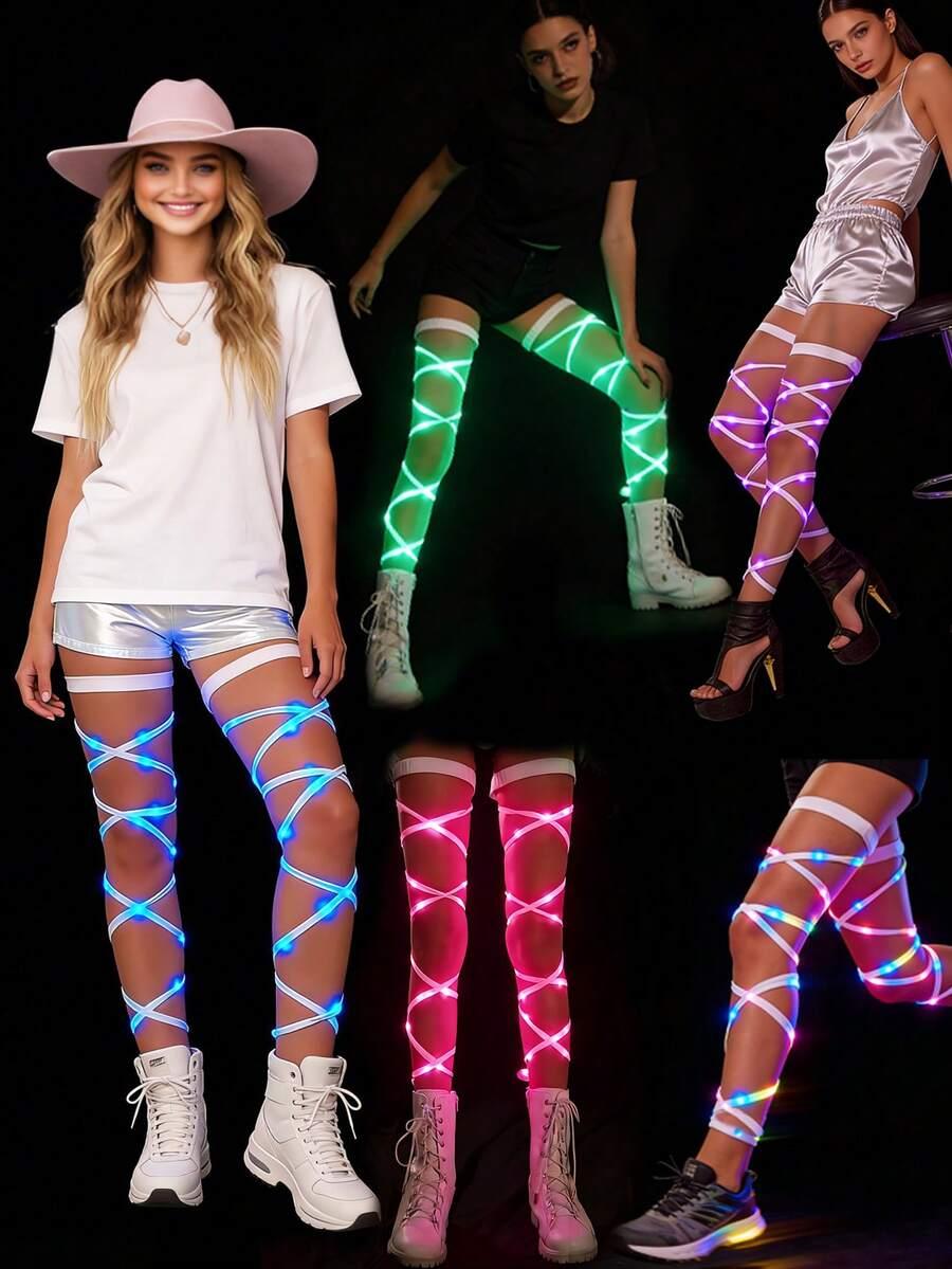 ZESTAW PODWIĄZEK Z NEONOWYMI DIODAMI 
