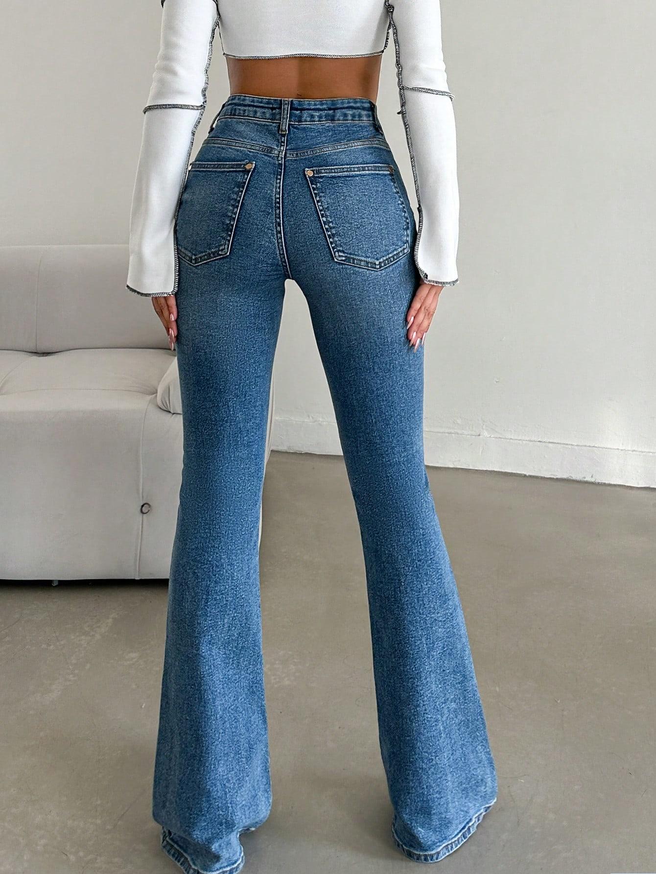 SPODNIE JEANS WYSOKI STAN