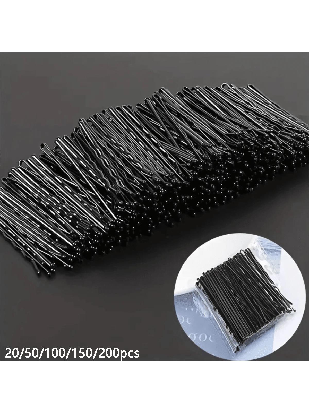 czarne wsuwki do włosów 20-pack