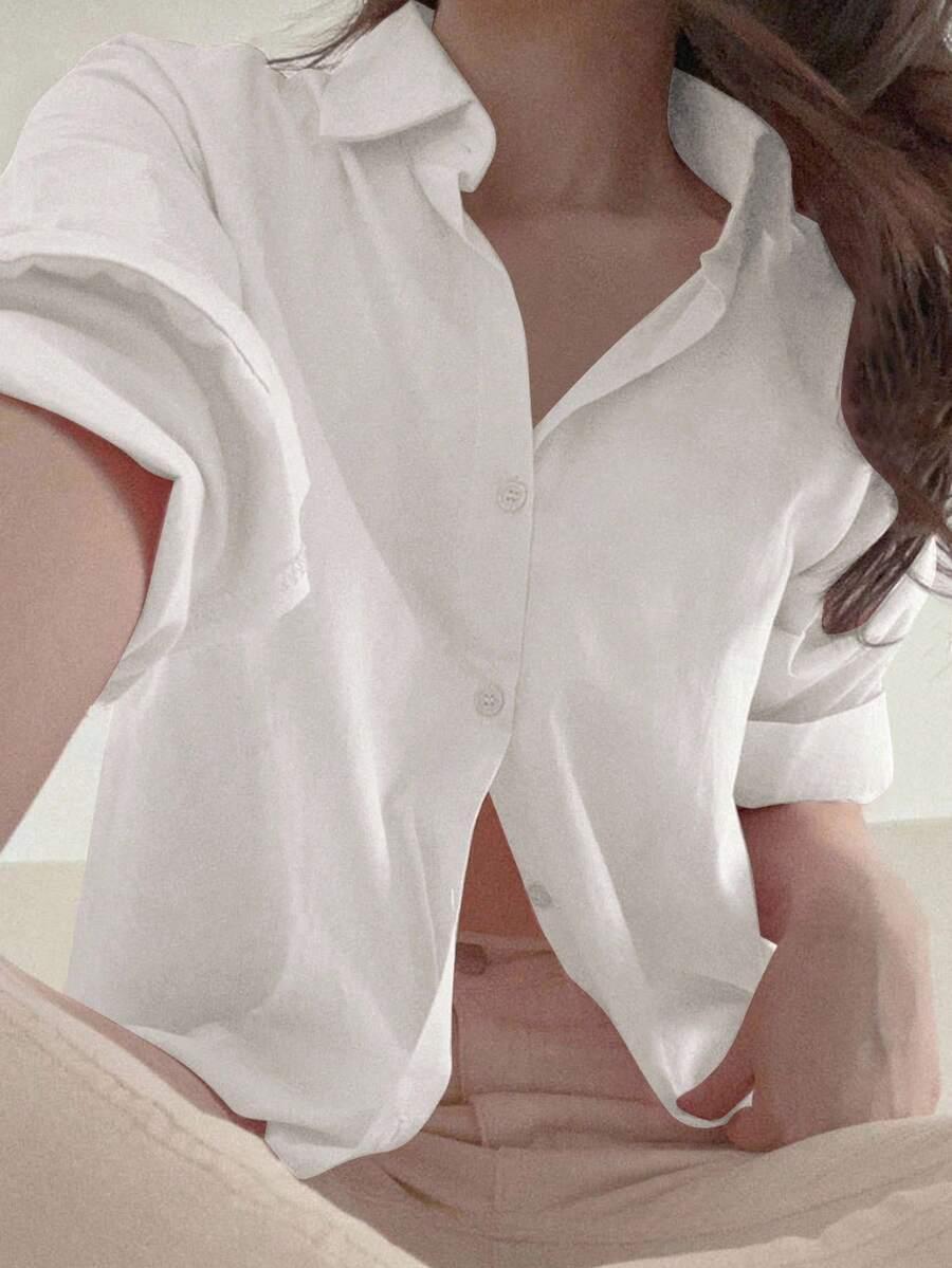 biała koszula kołnierz