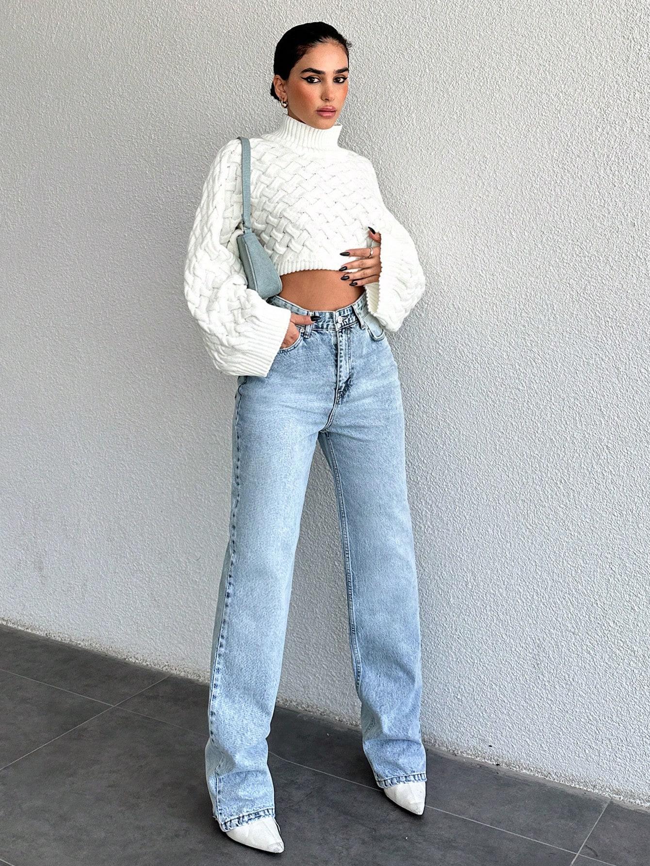 NIEBIESKIE SPODNIE JEANS 