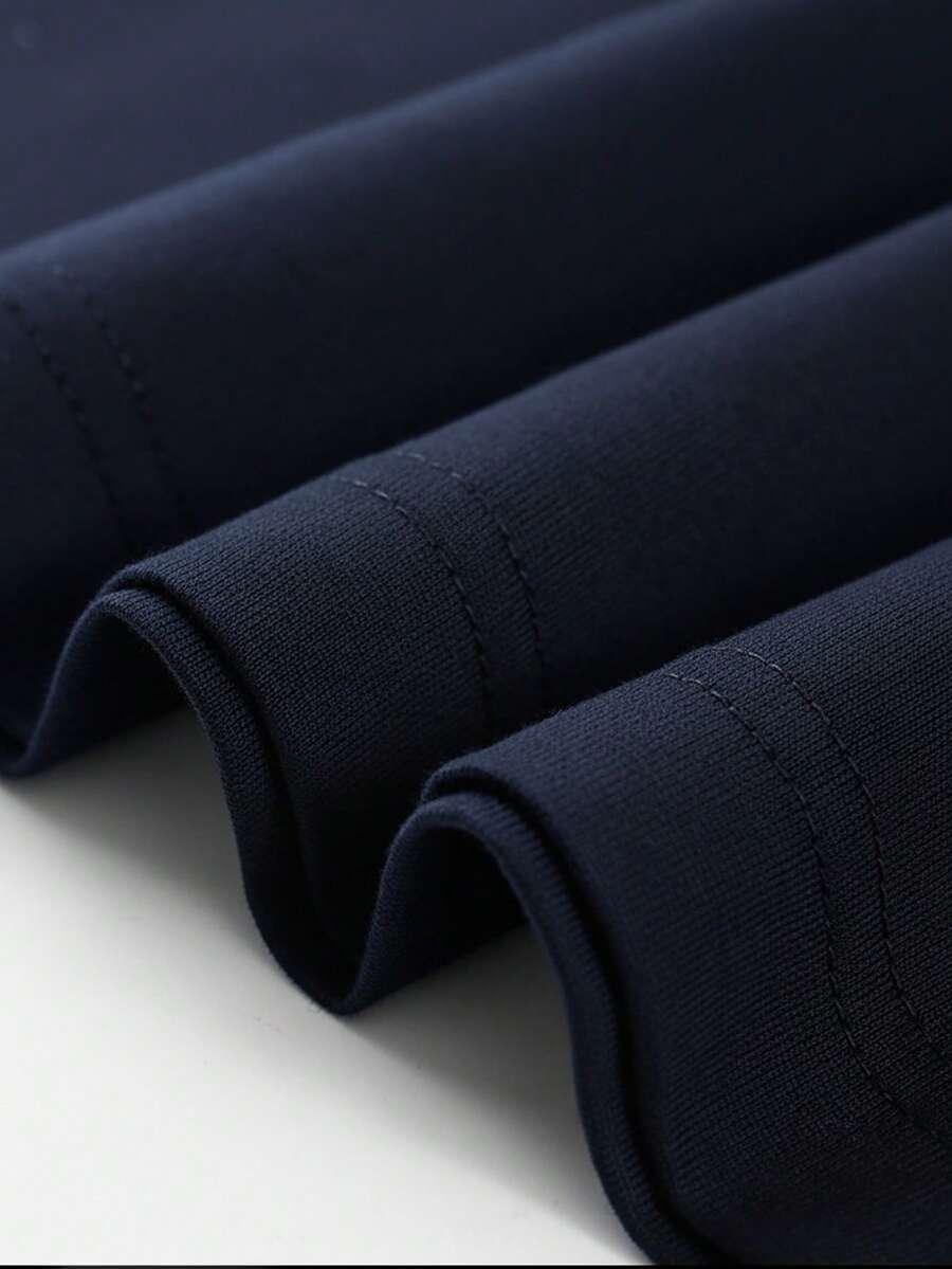 granatowy t-shirt basic