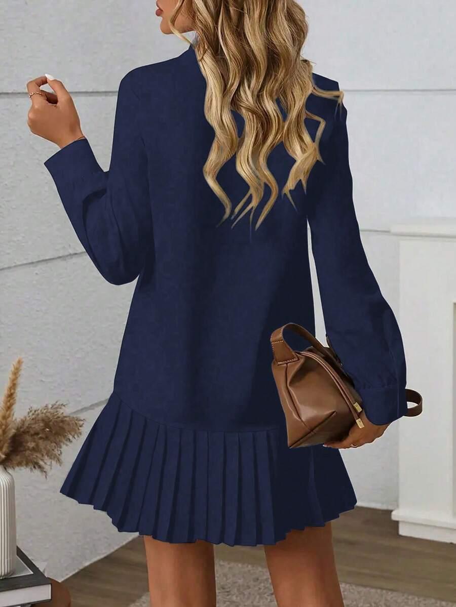 granatowa mini sukienka