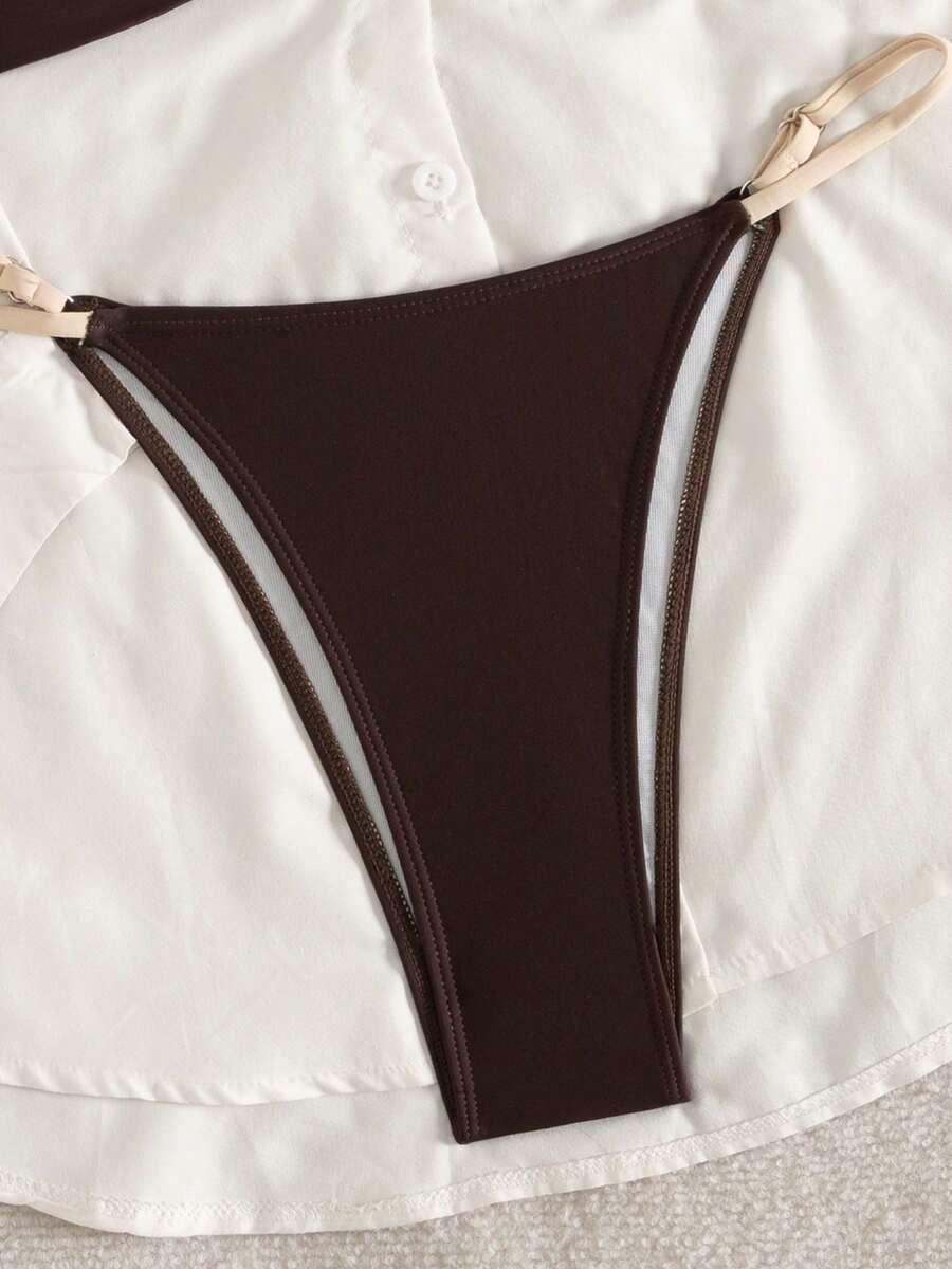 brązowy dół od bikini