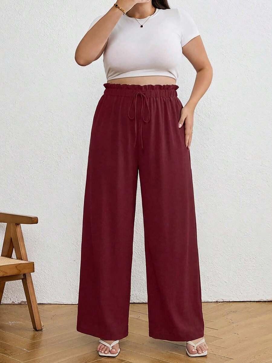 czerwone spodnie casual