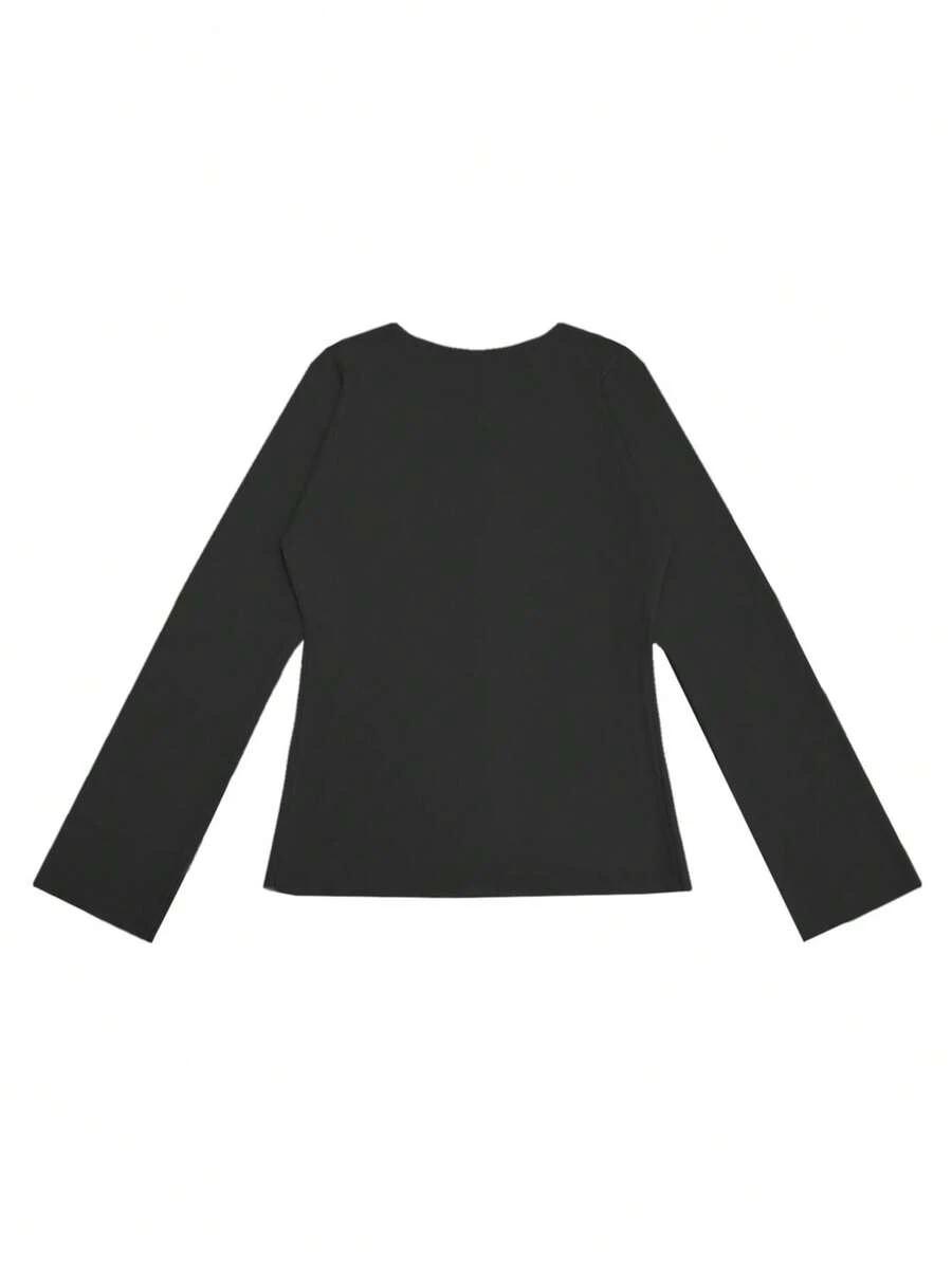 CZARNY SWETER GUZIKI
