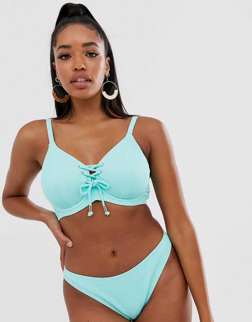 NIEBIESKA GÓRA OD BIKINI PRĄŻKI