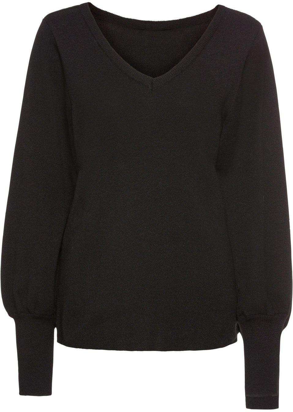 SWETER Z BALONOWYMI RĘKAWAMI