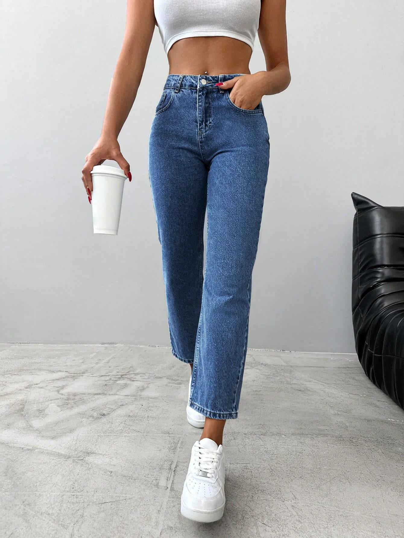 NIEBIESKIE SPODNIE JEANS 