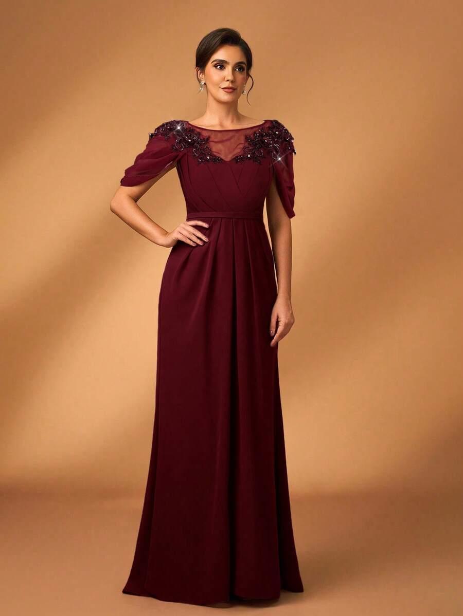 CZERWONA MAXI SUKIENKA