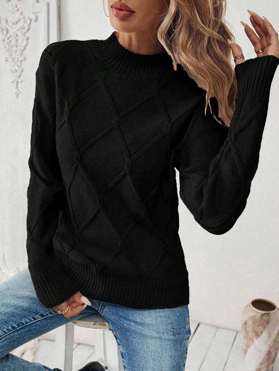 CZARNY SWETER STÓJKA