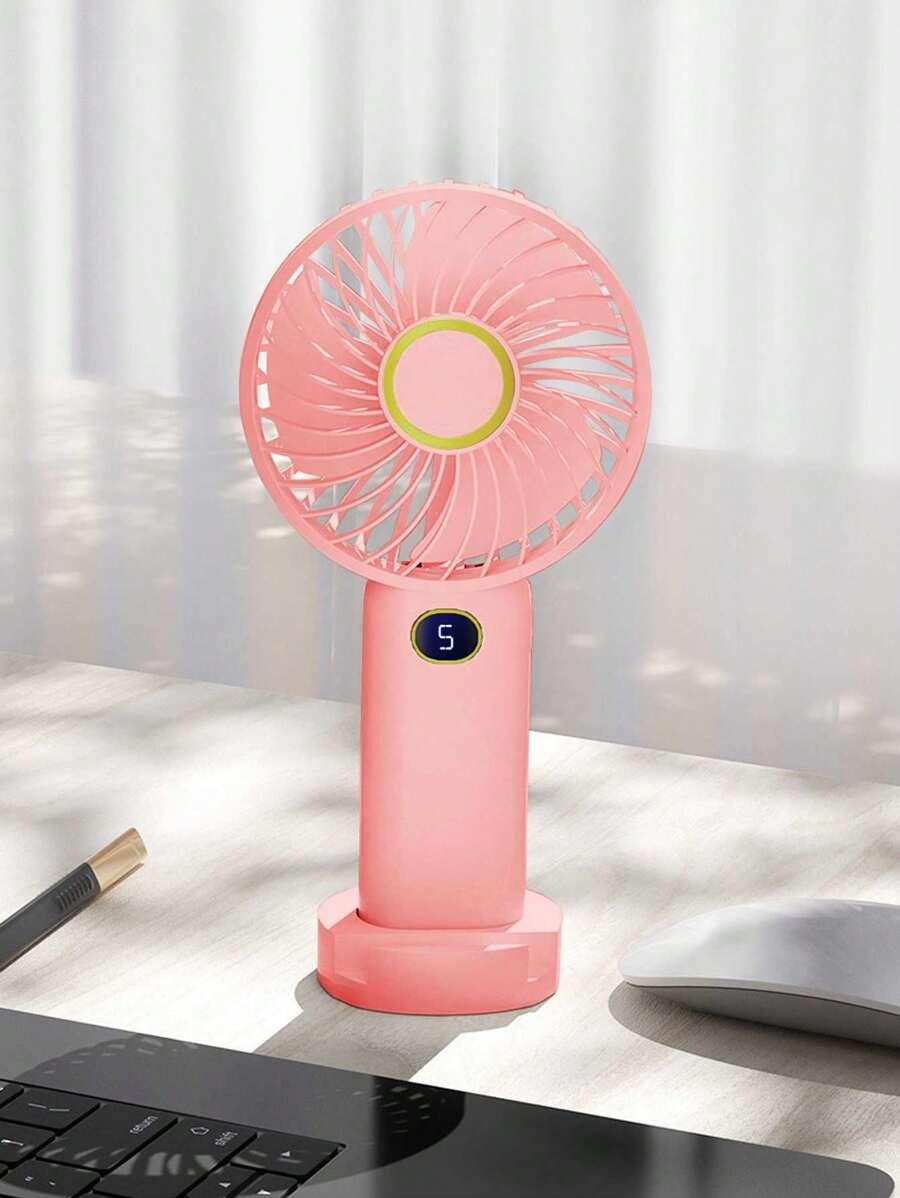 RÓŻOWY MINI WENTYLATOR USB