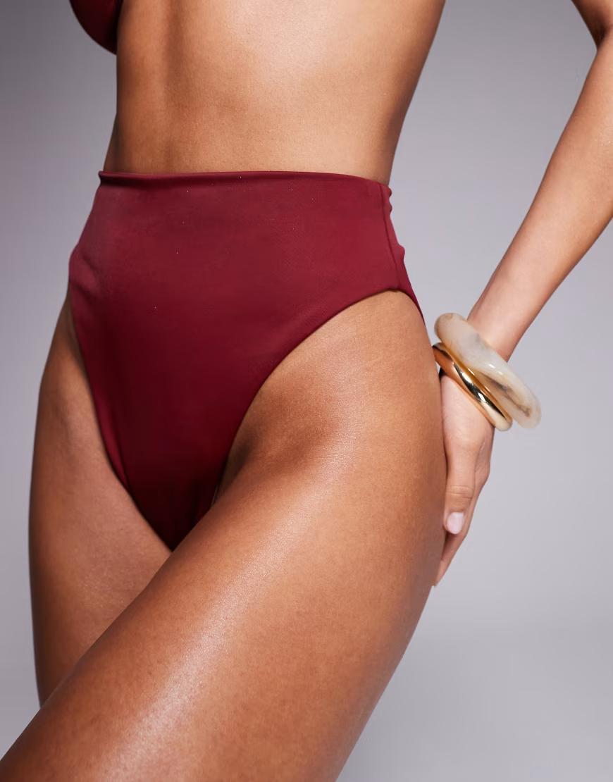 BORDOWY DÓŁ OD BIKINI WYSOKI STAN 
