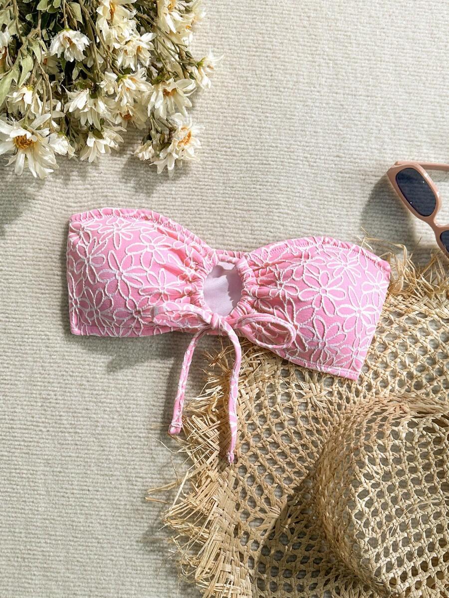 różowa góra od bikini 
