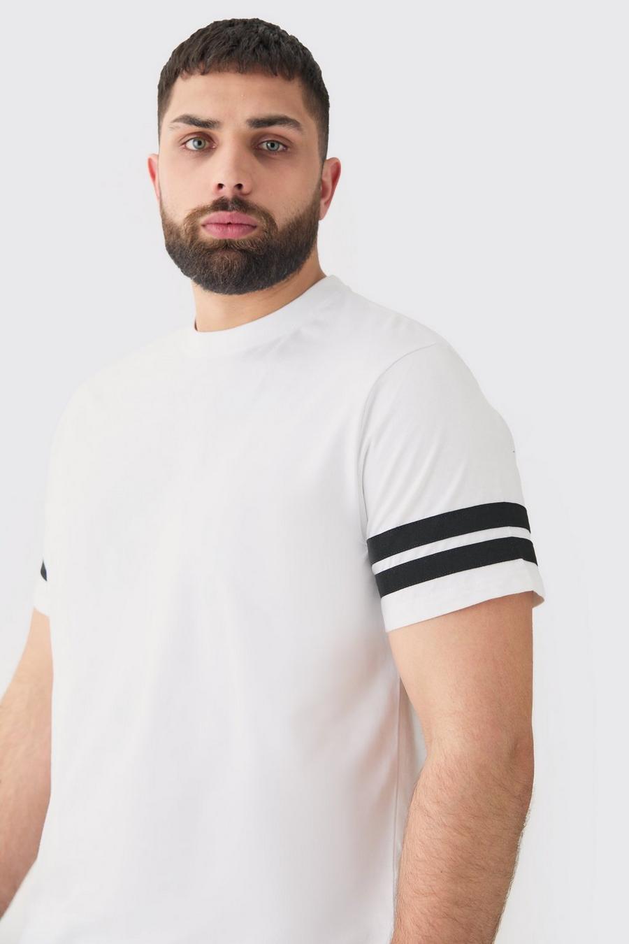 BIAŁY T-SHIRT KONTRAST
