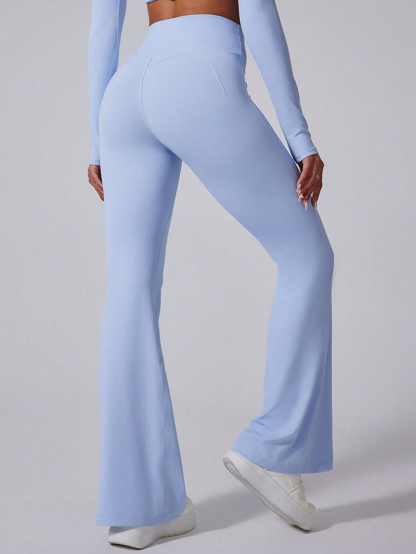 niebieskie legginsy
