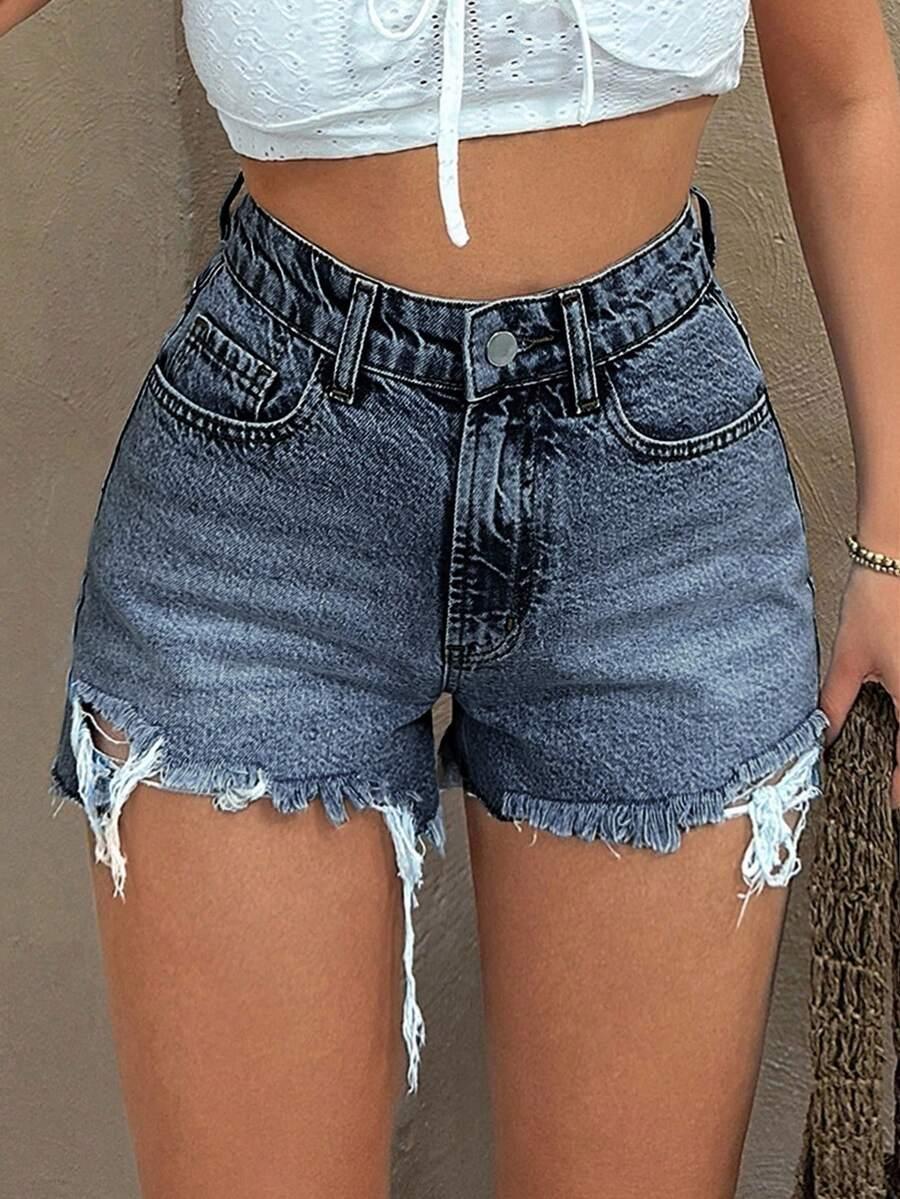NIEBIESKIE SPODENKI JEANS