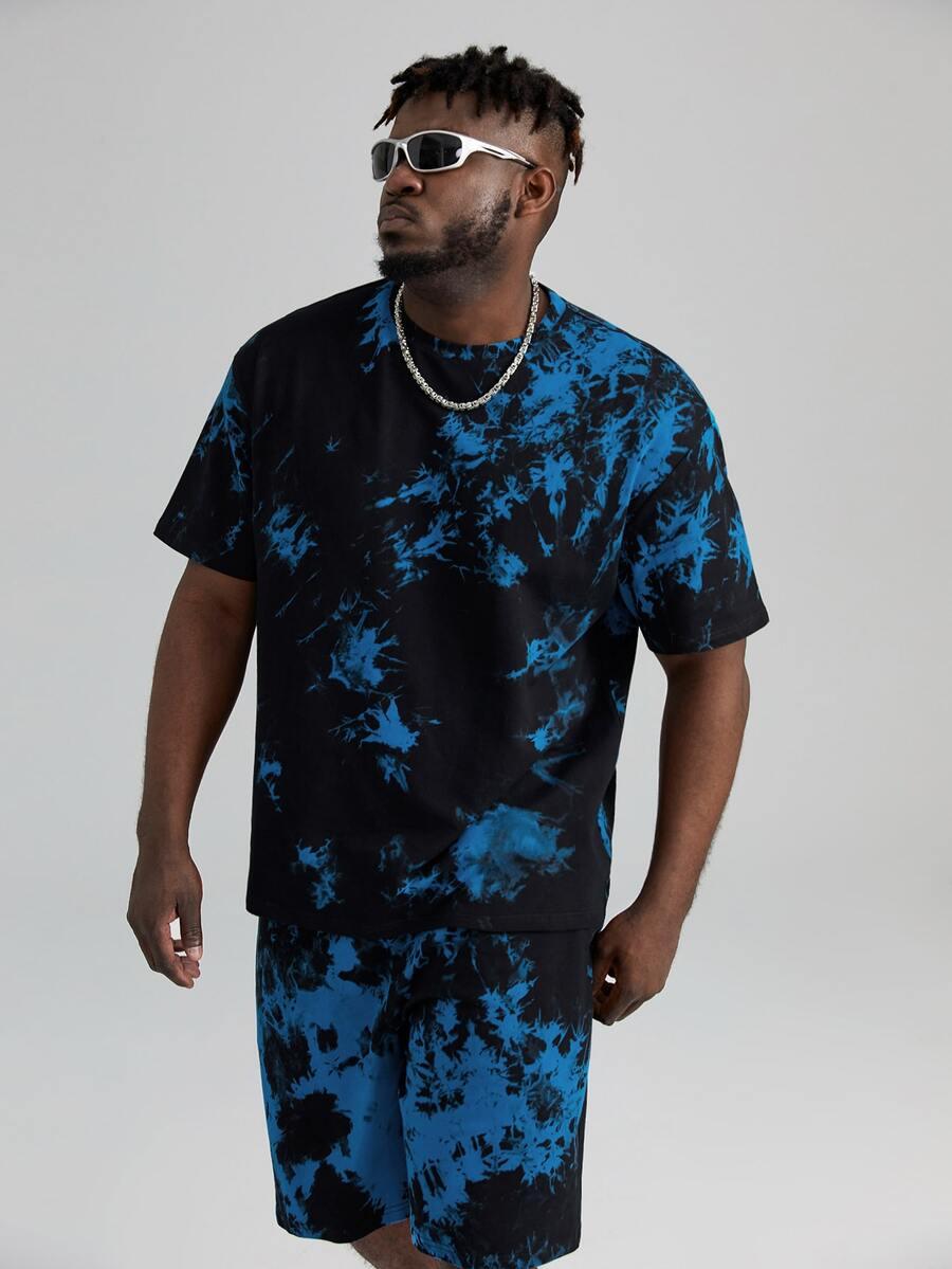 komplet tie-dye t-shirt krótkie spodenki