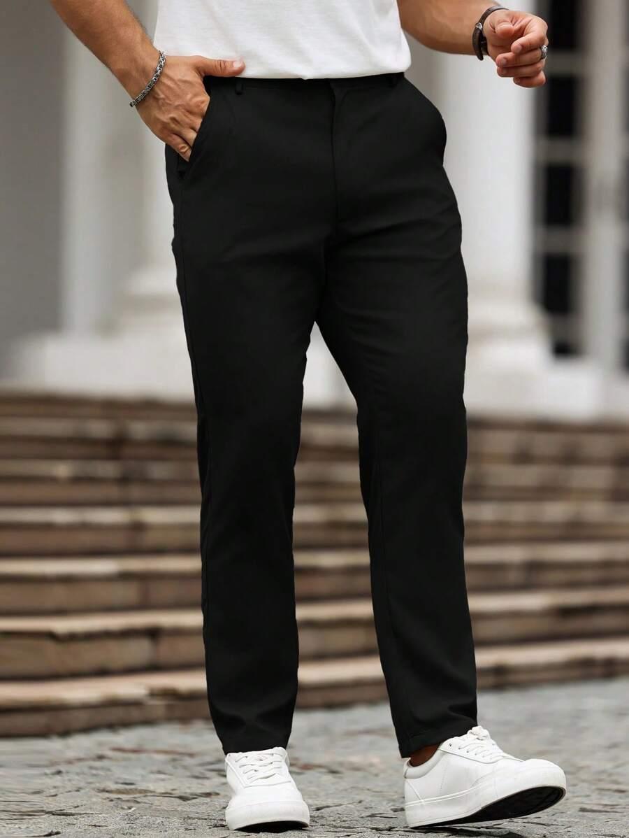 CZARNE ELEGANCKIE SPODNIE 