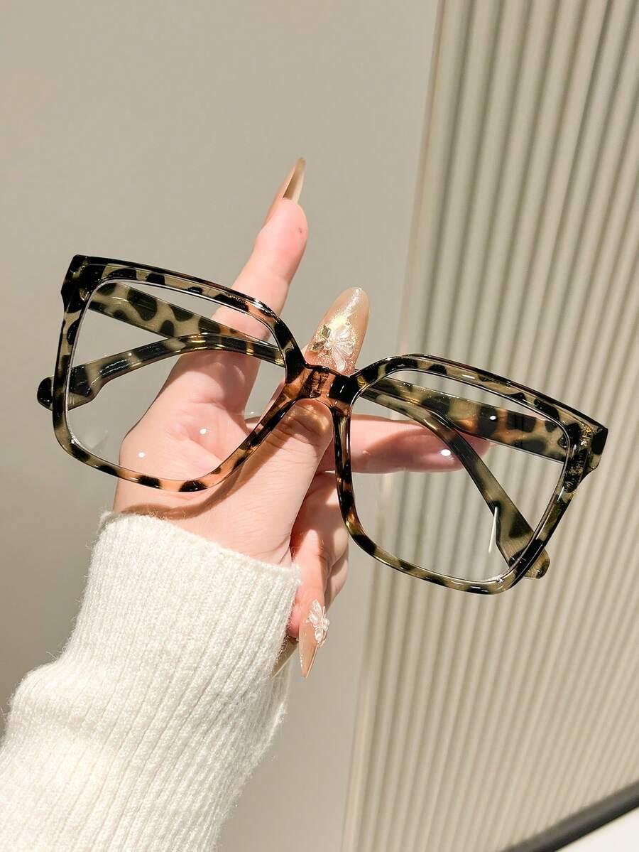 okulary zerówki animal print
