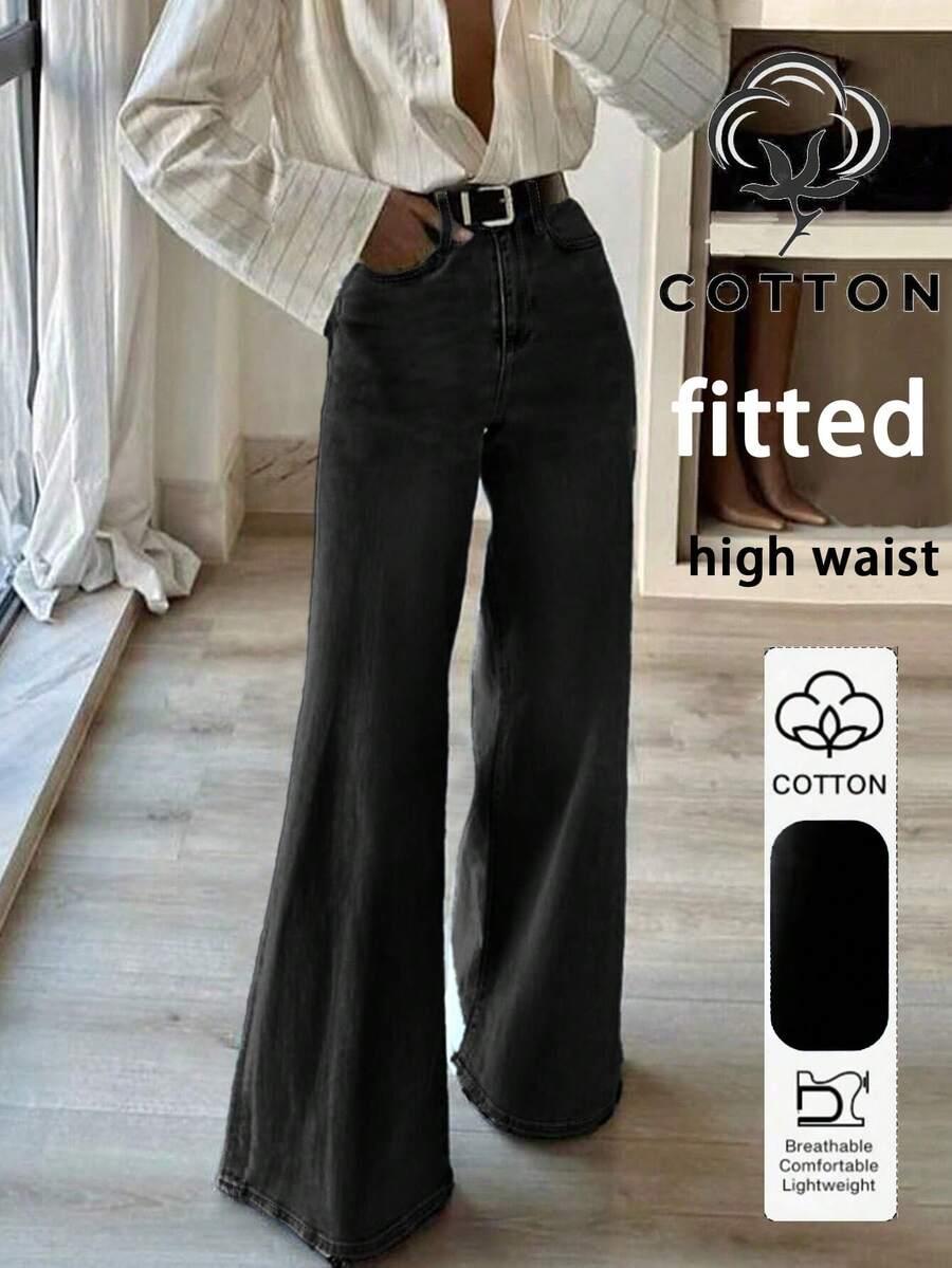 czarne spodnie jeans 
